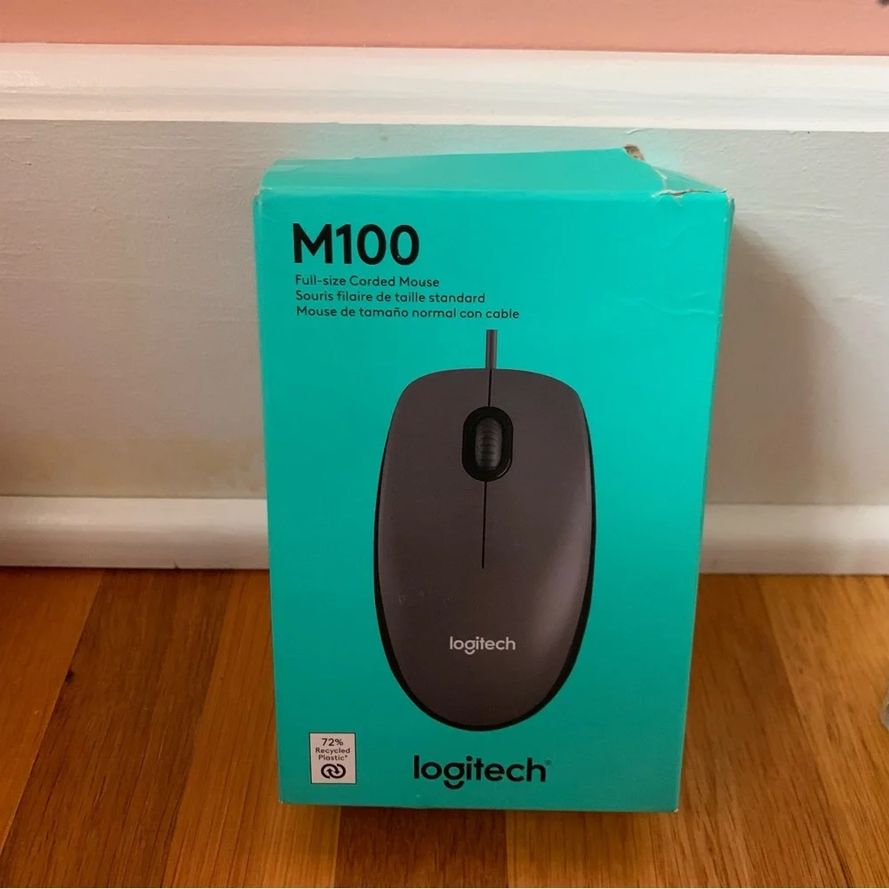 Logitech M100 USB Mouse Wired Computer Mouse Optical Mouse